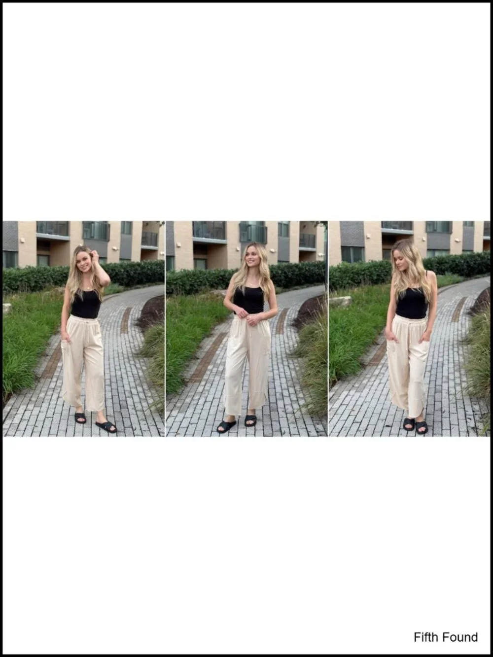 Linen Rayon Wide Leg Harem Pants with Pockets - Boho Palazzo Capri